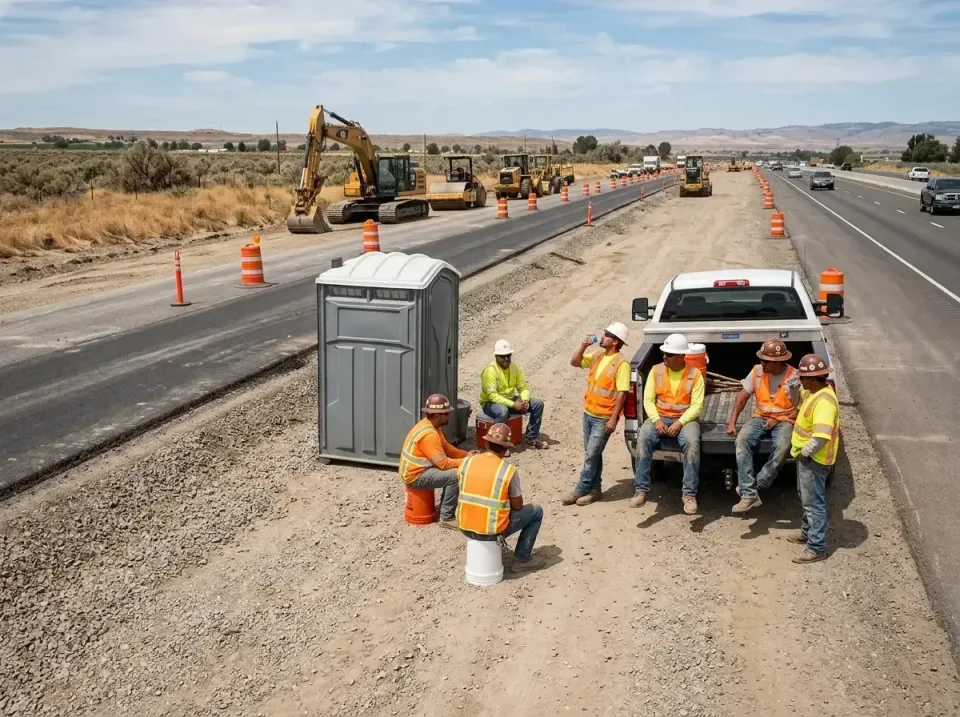 highway-road-construction-crew-007 — frequently asked questions, Porta Potty and Restroom Rentals in Cascades, VA